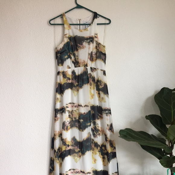 Bar III Geo Print Long Dress - Picture 1 of 3